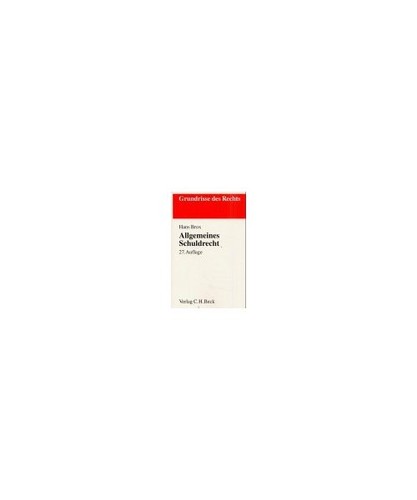 Allgemeines schuldrecht brox - allgemeines, schuldrecht,