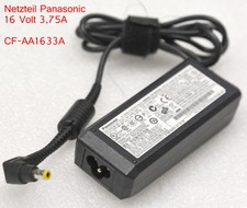 60 WATT NETZTEIL PANASONIC CF-AA1633A 16V 3,75A FÜR CF-08 CF-P1 CF-51 #N53
