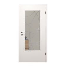 Glaseinsatz für Holztür mit Dekor QSLA965-F auf Klarglas