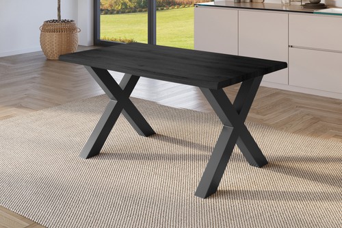 Esstisch baumkante holz optik - esstisch, holz-optik