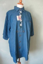 SOLO Hemd Trachtenhemd blau