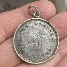Siegermedaille 1891 Amateur Schwimm club Senior Schwimmen Vöslau