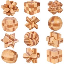 Holzpuzzle Set, Denkspiele