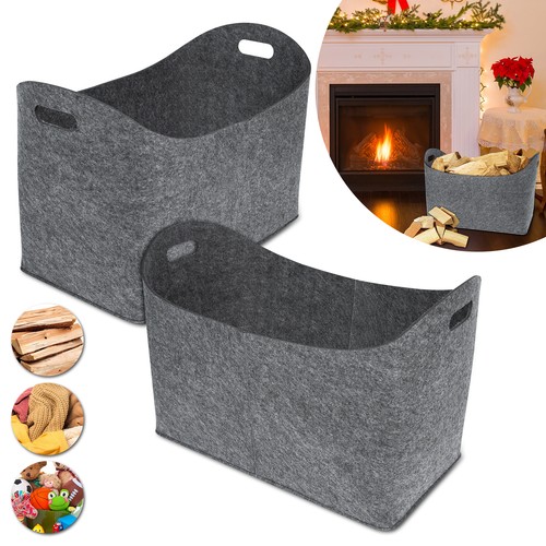 2stk filztasche kaminholzkorb - filztasche,