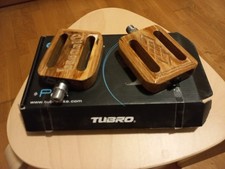 Fahrradpedal Massivholz Nussbaum Neu Schön Geeignet für Qualitätsfahrräder