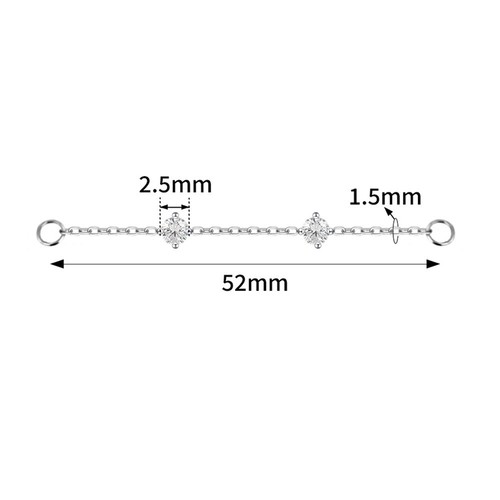 Titan mini kette kristalle - kette,