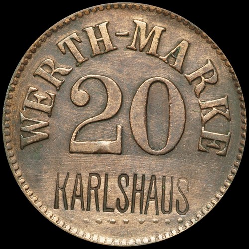 Wertmarke pfennig hotel - 20,