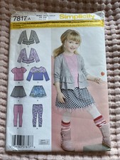 Schnittmuster Simplicity 7817 Mädchenset 3 - 8 Jahre