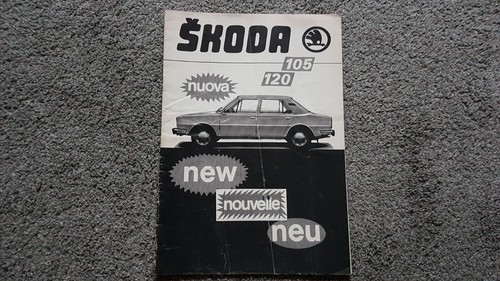 Skoda 105 120 verkaufsprospekt - skoda,