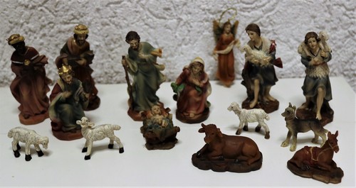 Krippenfiguren 15tlg 9 cm - 15tlg,