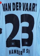 Hamburger SV HSV Flock Beflockung 23 van der Vaart schwarz away - F1284