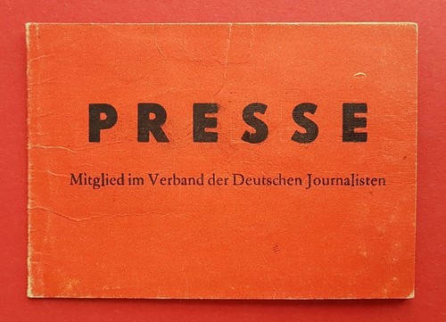 Alter presse ausweis 1974 - presse,