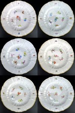 6x Porzellan Kuchenteller