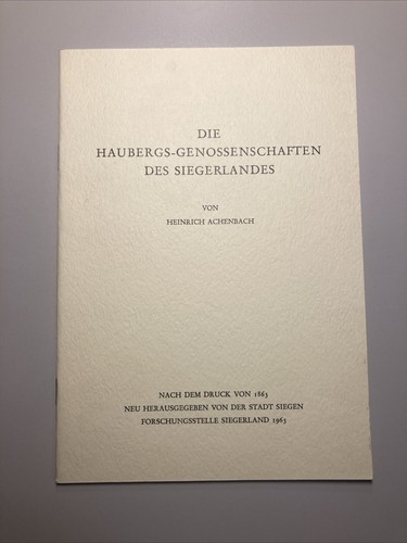 1963 heinrich achenbach - achenbach, die