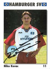 Niko Kovac Hamburger SV Autogrammkarte 2000 Bundesliga Fussball
