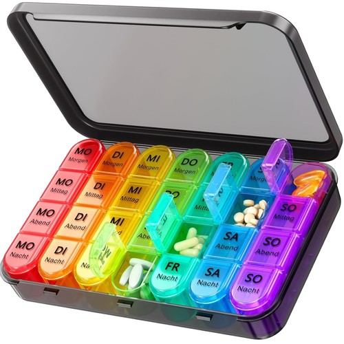 Tablettenbox tage fächer - 7, 4