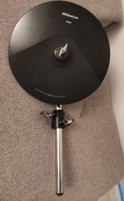 Millenium MPS-750 E-Drum Crash Becken Pad 2 Zonen mit Halterung und Aufnahme