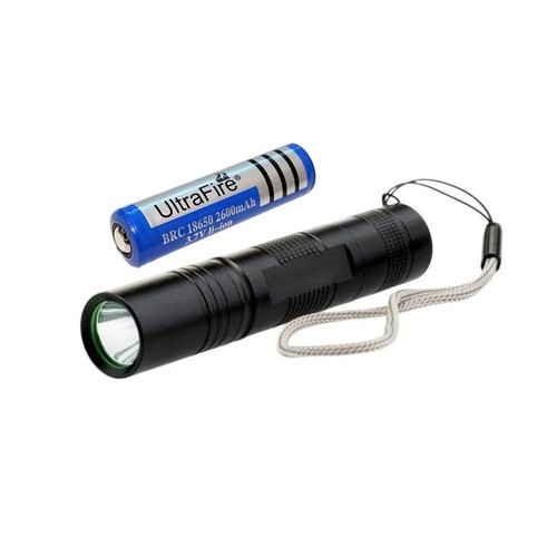 Taschenlampe mit ultrafire - mit,
