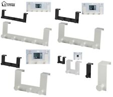 1-6 AUFHÄNGER TÜRHAKEN HAKENLEISTE EINHÄNGEHAKEN KLEIDERHAKEN TÜRE SCHWARZ WEISS