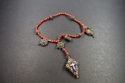 Antiker rosenkranz mit - rosenkranz,
