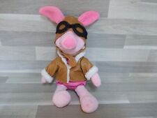Rar Disney Winnie Pooh Puh Ferkel Stofftier 30cm Plüsch mit Fliegerjacke Aviator