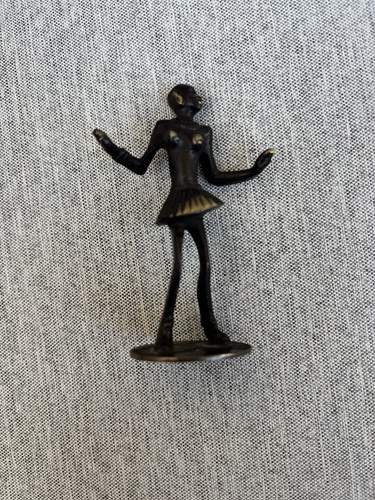Kleine bronze figur - bronze,
