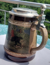 MARZI & REMY BIERKRUG Zinndeckel DGBM Nr. 85 sehr alt Stempel MR