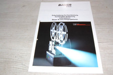 BAUER KATALOG 16mm FILM PROJEKTOREN von 1989