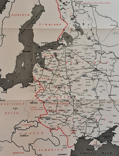 Landkarte map 1940