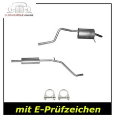 Auspuff Set für Dacia Dokker Lodgy 1.6 - 83 PS Mitteltopf + Endschalldämpfer
