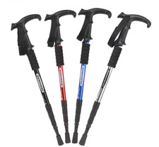 Teleskop Klappbarer Wanderstock Alu Wanderstock 53-110 cm