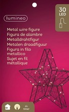 Lumineo Metall-Stern schwarz