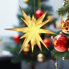 LED Sterne Weihnachtsdeko Fenster, 40cm, USB, Warmweiß, wetterfest