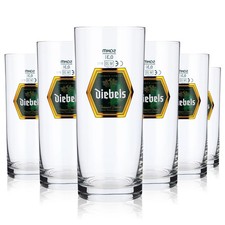 6x Diebels Alt Bierglas