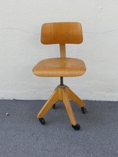 Architekten Drehstuhl Schreibtischstuhl Bürostuhl Industrie mi Rollen 40er/50er