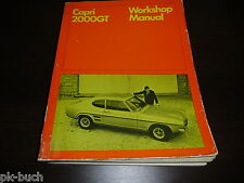 Werkstatthandbuch Workshop Manual Ford Capri I 2000 GT Stand 11/1968 