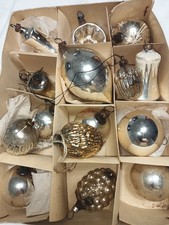 Christbaumschmuck antik, 15-teilig, für Bastler.