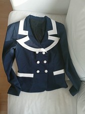 Vintage Damen Blazer blau Weiss Gr. S 80er Jahre