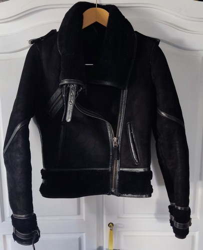 Bikerjacke lammfelljacke - bikerjacke,