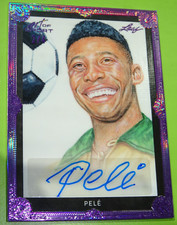 Leaf Art of Sport 2021 Pele Auto Signature 2/4 purple no Panini Topps Pelé
