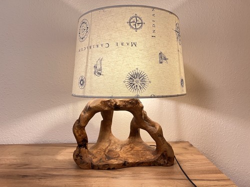 Olivenholz lampe mit maritimen - lampe,