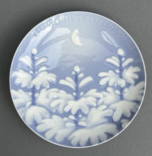 Bing & Grondahl Copenhagen Christmas Plate Jule Aften 1896 Weihnachtsteller