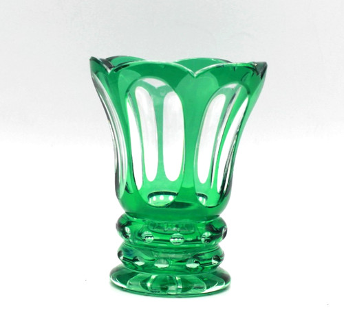 Grüne glas vase - glas,