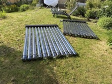 Solarthermie-Anlage, 2 Module, je 12 Hochleistungsröhren