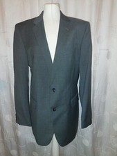 Joop! Sakko Gr. 102 Slim Fit Grau 100% Wolle Top Zustand