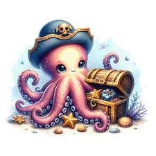 Wandtattoo Aufkleber Octopus