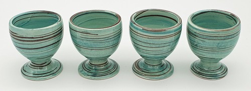 4er set keramik eierbecher - keramik, im