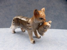 27775.  Katze mit Katzenbaby  -   Figur  Porzellan   10 cm
