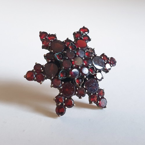 Antiker schmuck granat - schmuck, brosche