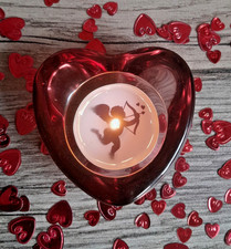 Valentinstag Herz Glas